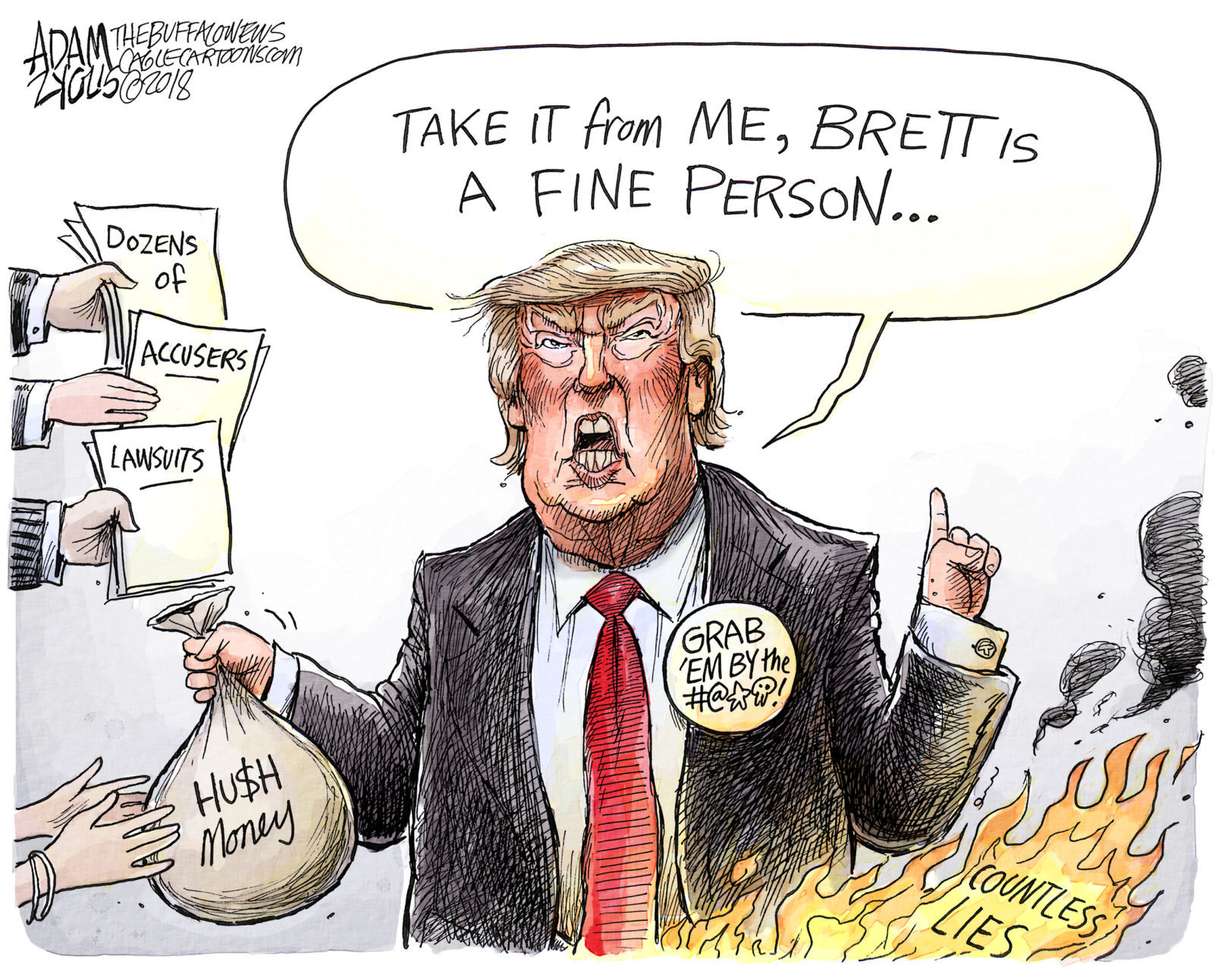 Kavanaugh confirmation cartoon